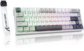 Фото: Клавіатура Attack Shark X68 Max HE ENG/UKR USB Starlight White (X68MAXSW_AS) № 3 | KTC