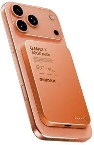 Фото: Батарея універсальна Momax Q.MAG X 5000mAh 20W / Qi 15W Orange (IP116AM) № 3 | KTC