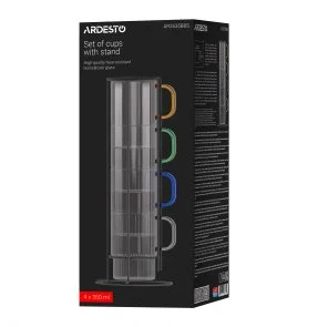 Фото: Набір чашок Ardesto 350ml 4pcs Clear (AR2635BBS) № 8 | KTC