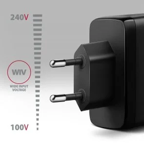 Фото: Зарядний пристрій Axagon ACU-DPQ100 PD QC3.0 GaN 100W Black № 4 | KTC