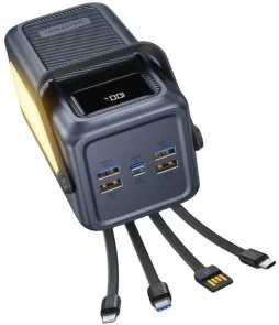 Фото: Батарея універсальна Vention FKWH0 50000mAh 22.5W Gray Built-in cables № 3 | KTC