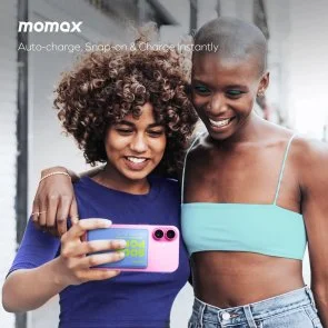 Фото: Батарея універсальна Momax 1-Power Pass 10000mAh 20W / Qi2 15W Blue (IP137AB) № 7 | KTC