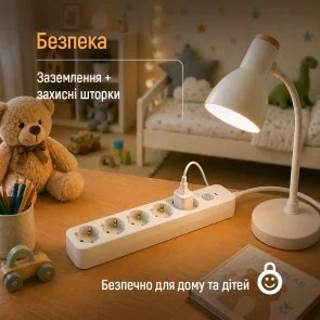 Фото: Мережевий фільтр ColorWay CW-PSEA1655W 5/5m White № 10 | KTC