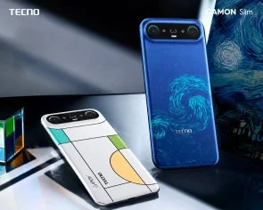 Фото: Смартфон TECNO Camon Slim 4G CN6c 8/128GB Van Gogh Blue (4894947136016) № 9 | KTC