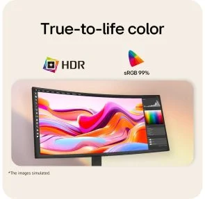 Фото: Монітор LG UltraWide 34U640B-B Black - 34" VA / 3440x1440 / 144 Гц / AMD FreeSync Premium / HAS № 10 | KTC