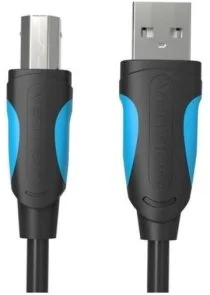 Фото: Кабель Vention AM / BM 1.5m Black (VAS-A16-B150) № 3 | KTC