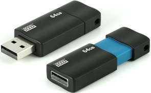 Флешка USB GoodRam Sl!de 64 ГБ (USL2-0640K0R11) чорна/синя