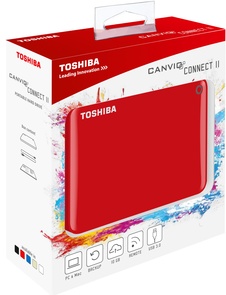 Зовнішній жорсткий диск Toshiba Canvio Connect II 500 ГБ червоний