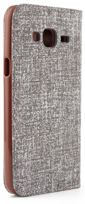 Фото: Чохол Fabric для Samsung J3 (2016) J300/J320 сірий № 3 | KTC