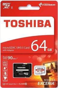 Карта пам'яті Toshiba Micro SDXC 64 ГБ (THN-M302R0640EA)