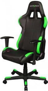 Крісло для геймерів DXRACER RACING OH/RW99/NE чорне з зеленими вставками