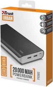 Батарея універсальна Trust Primo Power Bank 20000mAh Black (21795)