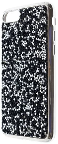 Фото: Чохол Rock for iPhone 7/8/SE - Crystal TPU Case Silver Black № 2 | KTC