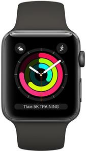 Смарт годинник Apple Watch Series 3 A1859 GPS 42mm Space Grey Aluminium with Grey Sport Band (MR362FS/A)
