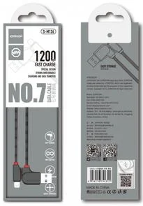 Фото: Кабель JoyRoom S-M126L AM / Lightning 1.2m 90 Black (S-M126L Black) № 4 | KTC