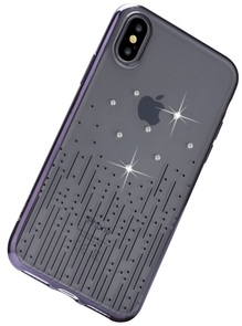 Чохол Devia for iPhone X - Crystal Meteor soft case Black