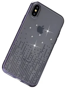 Фото: Чохол Devia for iPhone X/Xs Crystal Meteor soft case Black № 4 | KTC