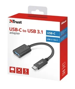 Фото: Перехідник Trust USB Type-C to USB 3.0 20967 № 3 | KTC