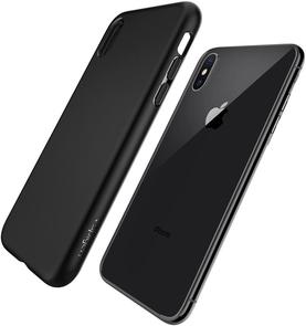 Чохол-накладка Spigen для iPhone X - Liquid Crystal Matte Black