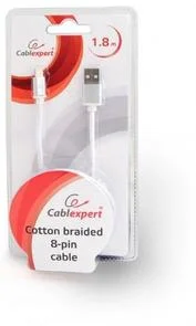 Фото: Кабель Cablexpert AM/Lightning 1.8m Silver (CCB-mUSB2B-AMLM-6-S) № 2 | KTC