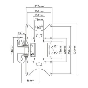 Кронштейн BRATECK LCD-501AN