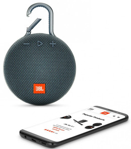 Портативна акустика JBL Clip 3 Blue (JBLCLIP3BLU)