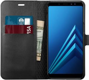 Чохол-книжка Spigen для Samsung Galaxy A8 2018 - Wallet S Black