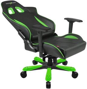 Крісло ігрове DXRacer King OH/KS57/NE, PU шкіра, Al основа, Black/Green