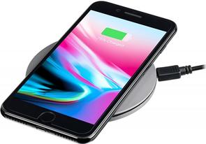 Зарядний пристрій 2E Slim Charging Pad 10W Grey (2E-WCQ01-01)