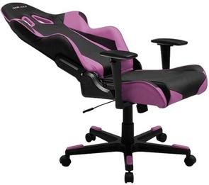 Крісло ігрове DXRacer Racing OH/RE0/NP PU шкіра, Al основа, Black/Purple