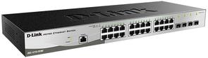 Switch, 28 ports, D-Link DGS-1210-28/ME/P/B, 24x10/100/1000Mbps, 4xSFP