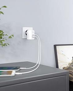 Зарядний пристрій Anker PowerPort 2 2xUSB 30W White (A2321L21)