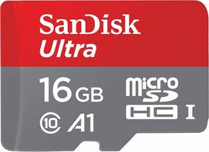 Карта пам'яті SanDisk Ultra A1 Micro SDHC 16GB SDSQUAR-016G-GN6MN