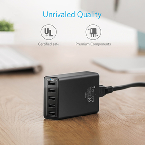 Зарядний пристрій Anker PowerPort 5 V3 40W A2124L22/A2124L12 Black