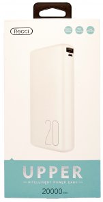 Батарея універсальна Recci UPPER Power bank RU-10000, 20000mAh/3.7V White