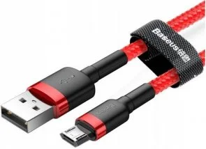 Фото: Кабель Baseus Cafule AM / Micro USB 1m Red (CAMKLF-B09) № 2 | KTC