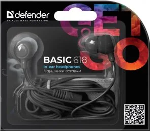 Фото: Навушники Defender Basic 618 Black (63618) № 2 | KTC