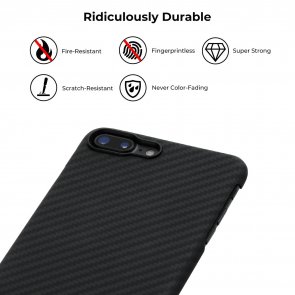 Чохол Pitaka for iPhone 7/8 Plus MagEZ Case Black/Grey (K17002S)