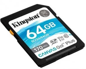 Фото: FLASH пам'ять Kingston Canvas Go Plus SDXC 64GB (SDG3/64GB) № 2 | KTC