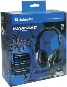 Гарнітура Defender Warhead HN-G110 Black (64102)