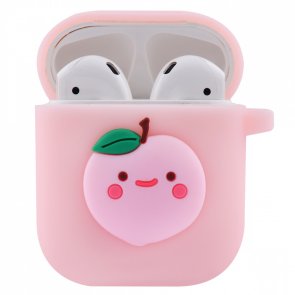 Чохол HiC for Airpods - Fruits Silicone Case 1/2 Peach