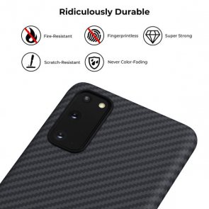 Чохол-накладка PITAKA для смартфону Samsung S20  - MagEz case, Black / Grey