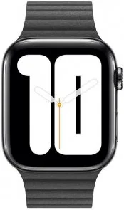 Фото: Ремінець HiC for Apple Watch 41/40/38mm - Leather Loop Band Black № 2 | KTC
