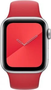 Фото: Ремінець HiC for Apple Watch 45/44/42mm - Silicone Case Red № 2 | KTC