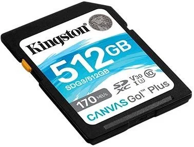 Фото: FLASH пам'ять Kingston Canvas Go Plus SDXC 512GB (SDG3/512GB) № 3 | KTC