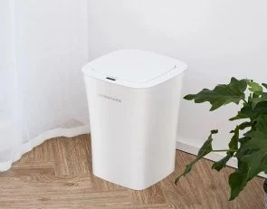 Фото: Смарт кошик для сміття Xiaomi Ninestars Waterproof Induction Trash White (DZT-10-11S) № 7 | KTC