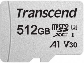 Фото: FLASH пам'ять Transcend 300S Micro SDXC 512GB with adapter (TS512GUSD300S-A) № 2 | KTC