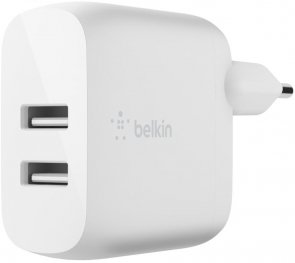 Зарядний пристрій Belkin Home Charger White with Type-C cable (WCE002VF1MWH)