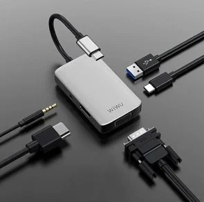 Фото: USB-хаб WIWU Alpha 5in1 USB-C Hub A513HVP Grey (Alpha 513HVP Grey) № 3 | KTC