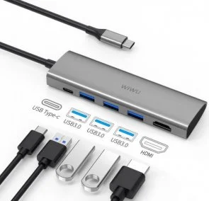 Фото: USB-хаб WIWU Alpha A531H Grey № 2 | KTC